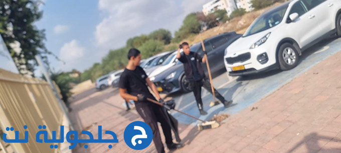 يومًا مميزًا للتطوع بمشاركة جميع الطلاب في مدرسة اورط التكنولوجية العربية الرملة